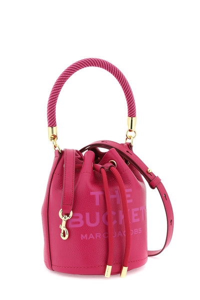 Marc jacobs the leather bucket bag H652L01PF22 LIPSTICK PINK