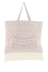 Agnona cotton tote bag HB0501 H2066 MALVA