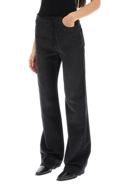 Haikure 'korea' loose flared jeans HEW03312DF109 DARK BLACK