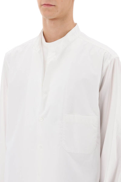 Yohji yamamoto 分層長版襯衫 HJ B50 018 白色