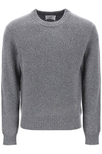 Ami paris cashmere and wool sweater HKS127 005 HEATHER GREY