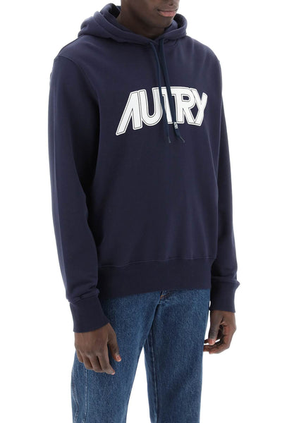 Autry hoodie with maxi logo print HOPM508B BLUE
