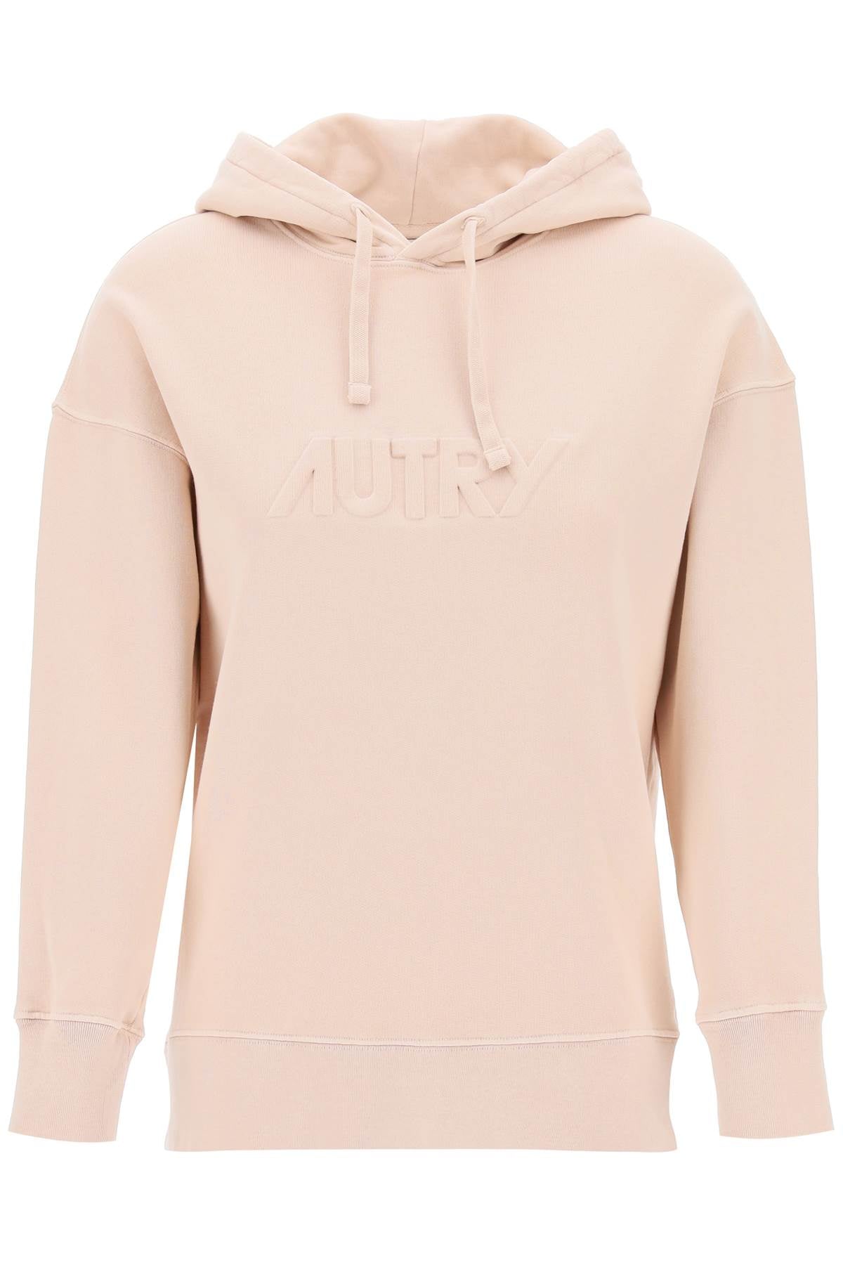 Autry embossed logo hoodie HOPW521R PEONY ROSE