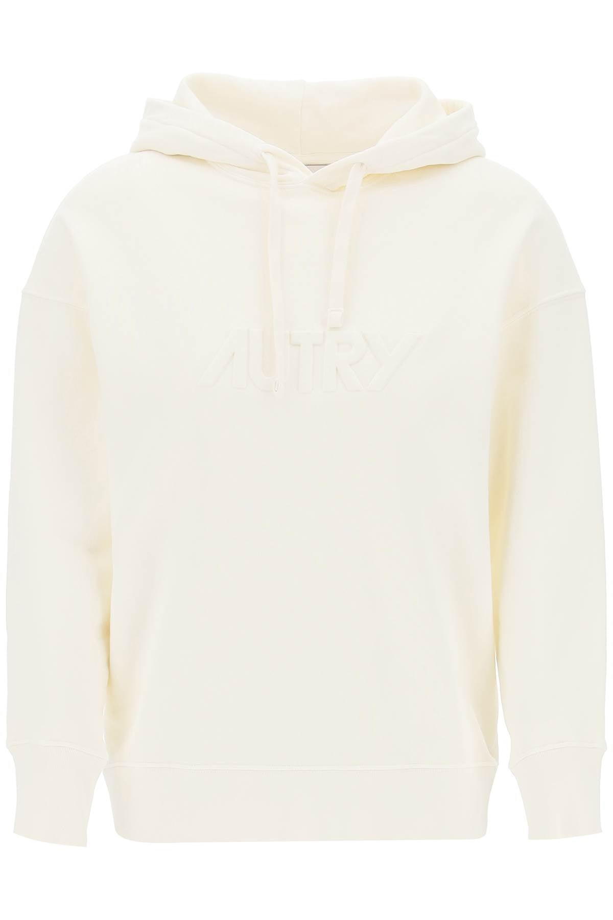 Autry embossed logo hoodie HOPW521S SUOLA CREAM