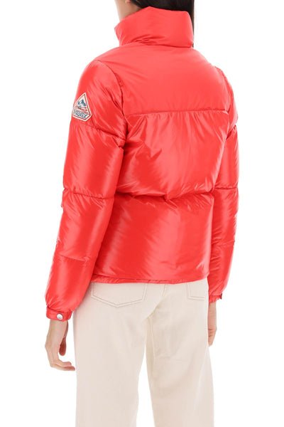 Pyrenex goldin 3 short down jacket HWU048 RIBBON RED