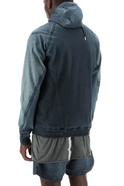 Boris bidjan saberi 混合運動衫，帶拉鍊和兜帽 HYBRID ZIPPER2 2 ST FSA10001 FTO00002 FADED ALGA