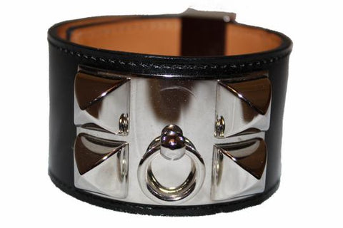 Hermes Black Box L Collier De Chien CDC Bracelet