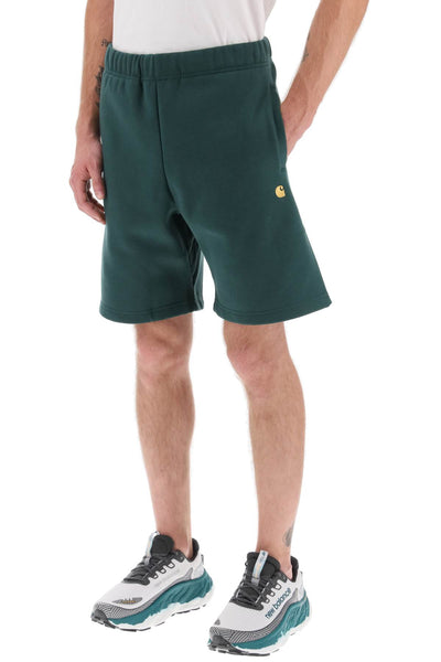 Carhartt Wip Chase 運動短褲 I028950 DISCOVERY 綠金