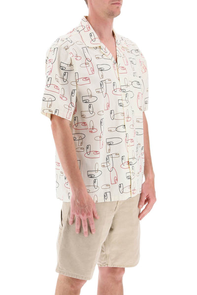 Carhartt wip sumor short sleeve shirt I031661 OULINE PRINT WAX