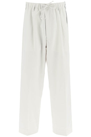 Y-3 lightweight twill pants with side stripes IA1656 ORBIT GREY