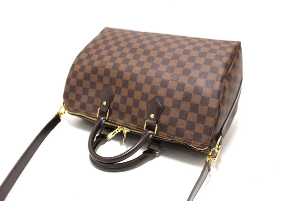 Louis Vuitton Damier Ebene Speedy 35 Bandouliere Bag