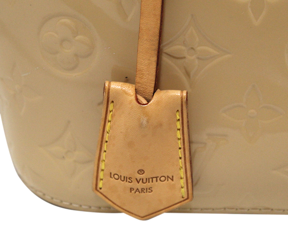 Louis Vuitton Nude Patent Leather Vernis Montobello MM Dune Handbag -  ShopperBoard