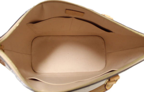 Louis Vuitton Beige Monogram Vernis Leather Montebello MM Tote Bag