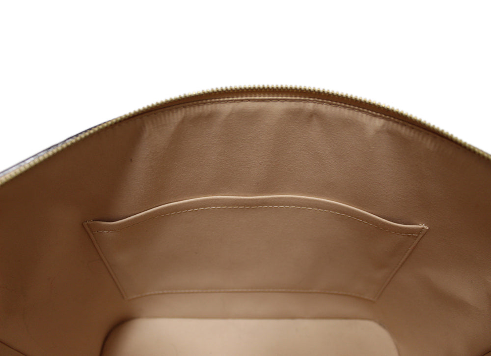 USED Louis Vuitton Beige Monogram Vernis Leather Montebello MM Tote Bag  AUTHENTI