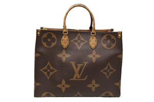 Louis Vuitton, Bags, Auth Louis Vuitton Onthego Gm New Monogram Giant  Original Handles
