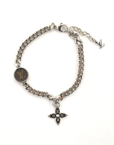 Louis Vuitton Silver Blossom Chain Bracelet