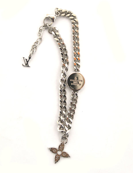 Louis Vuitton Silver Blossom Chain Bracelet