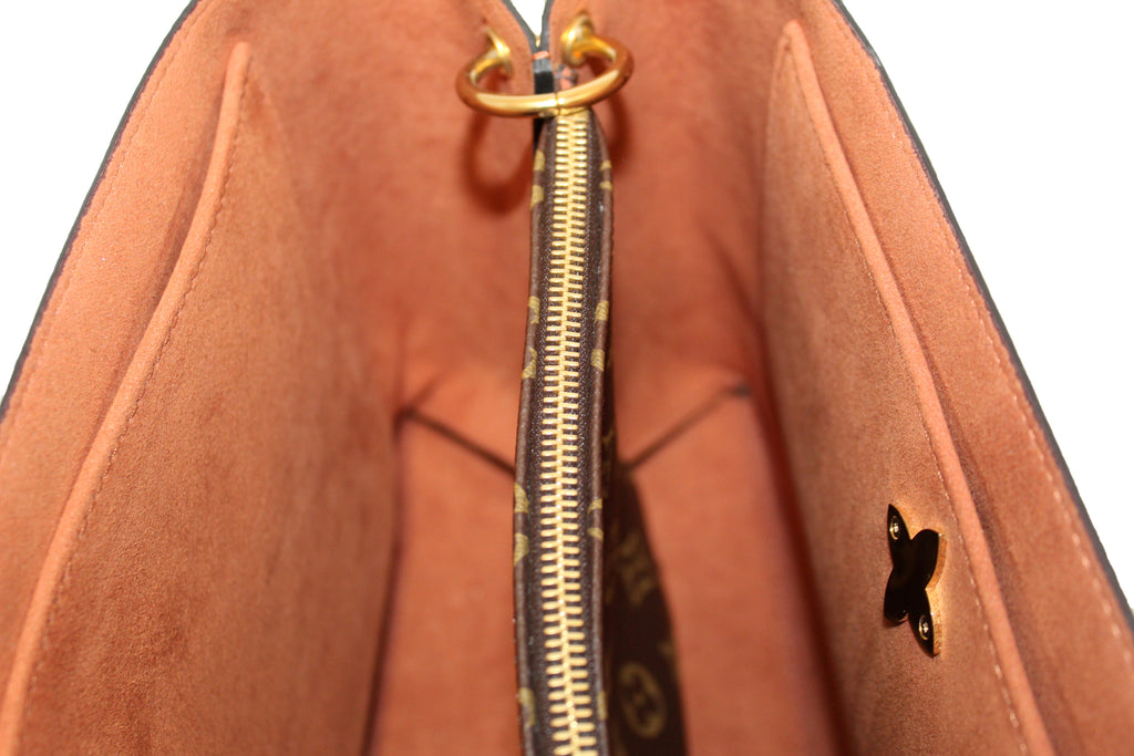 Authentic Louis Vuitton Caramel Monogram Flower Tote Handbag/Shoulder Bag –  Italy Station
