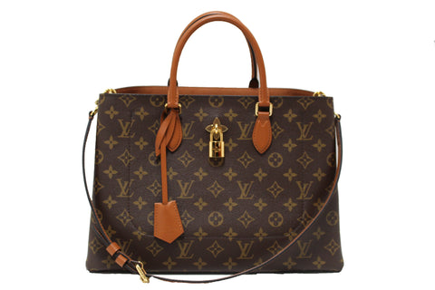 Louis Vuitton Caramel Monogram Flower Tote Handbag/Shoulder Bag