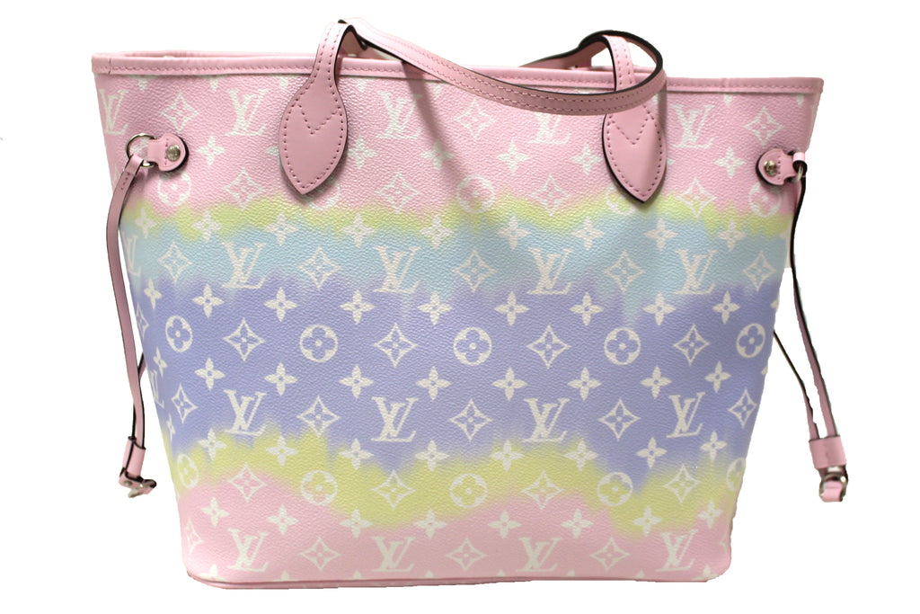 Louis Vuitton Escale Pastel Pink Neverfull MM Tote In Like New Condition  -TheShadesHut