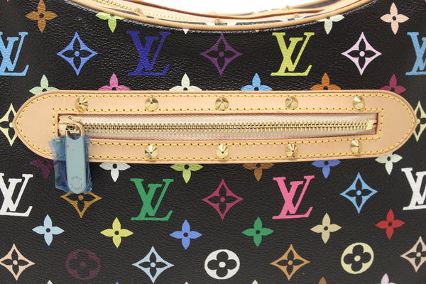 Louis Vuitton Black Multicolor Boulogne Shoulder Bag