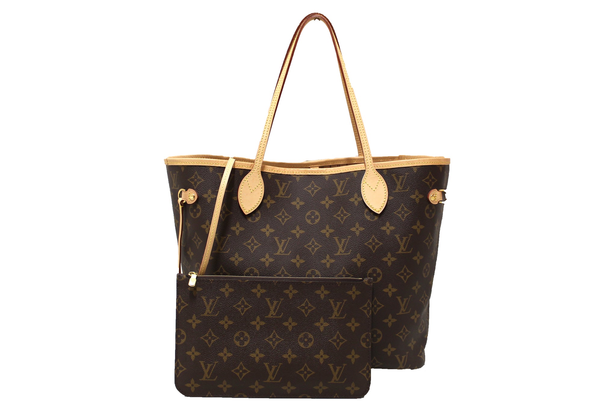 Authentic Louis Vuitton Classic Monogram Neverfull MM Tote Shoulder Bag –  Italy Station