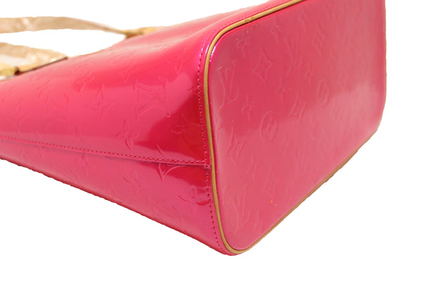 新的路易威頓紫紅色粉紅色粉紅色弗尼斯皮革休斯頓肩袋