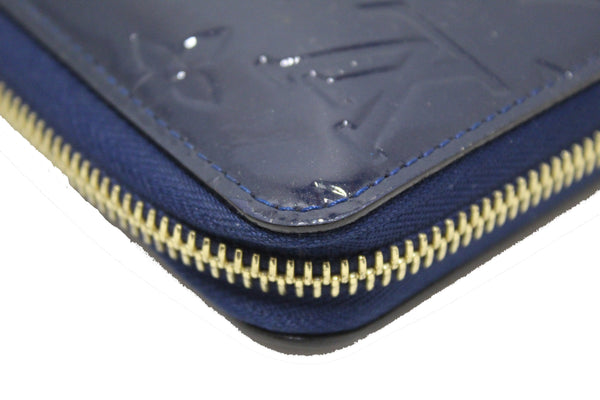 Louis Vuitton Monogram Blue Vernis Leather Zippy Wallet