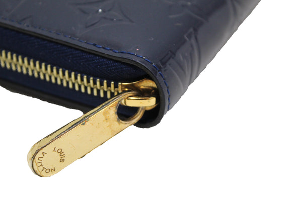 Louis Vuitton Monogram Blue Vernis Leather Zippy Wallet