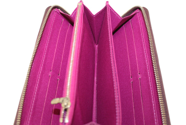 Louis Vuitton Purple Epi Leather Zippy Wallet