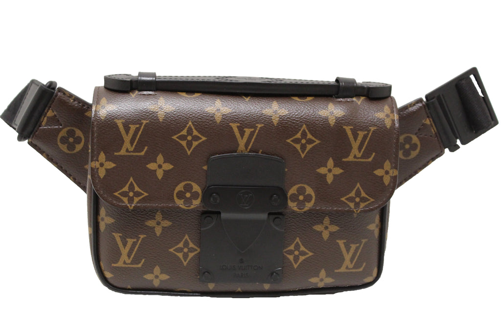 Louis Vuitton Monogram Macassar S Lock Sling Bag