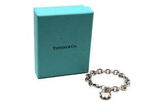 蒂法尼（Tiffany＆Co）純銀手鐲，帶有皇冠魅力