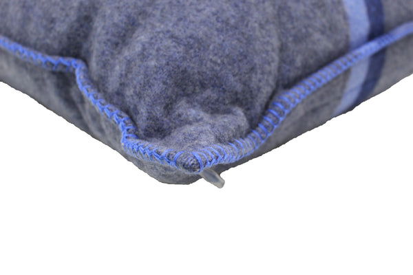 新的路易威登藍/灰色羊毛羊絨墊子枕頭