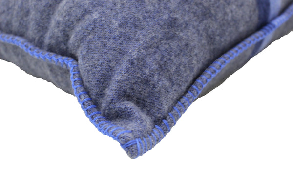 NEW Louis Vuitton Blue/Gray Wool Cashmere Cushion Pillow