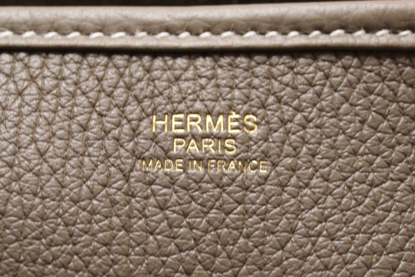 Hermes Etoupe Togo Leather Everyne PM III Messenger Bag