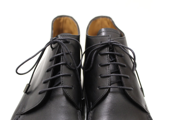 路易·威登男士黑色小腿皮革蕾絲鞋鞋英國尺碼6（US 7）