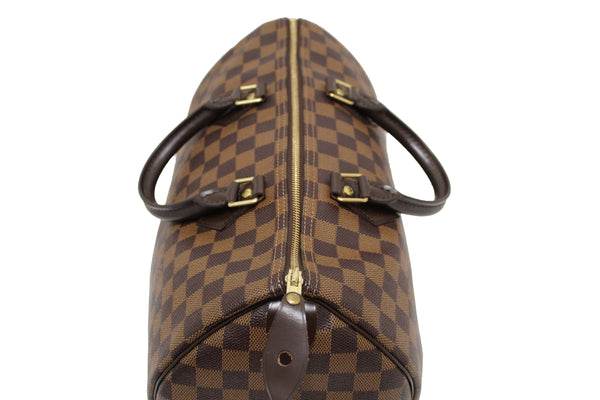 路易·威登（Louis Vuitton）達米爾·埃比（Damier Ebene）Speedy 35手提包