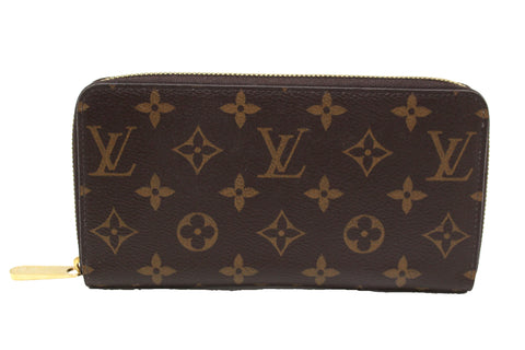 Louis Vuitton Classic Monogram Canvas Zippy with Rose Pink Interior Wallet