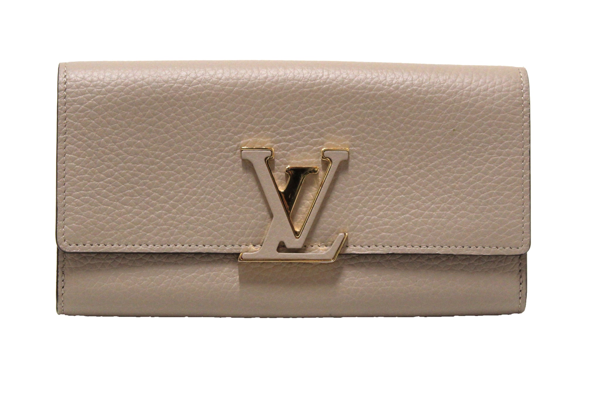 Louis Vuitton Galet Taurillon Leather Capucines Wallet