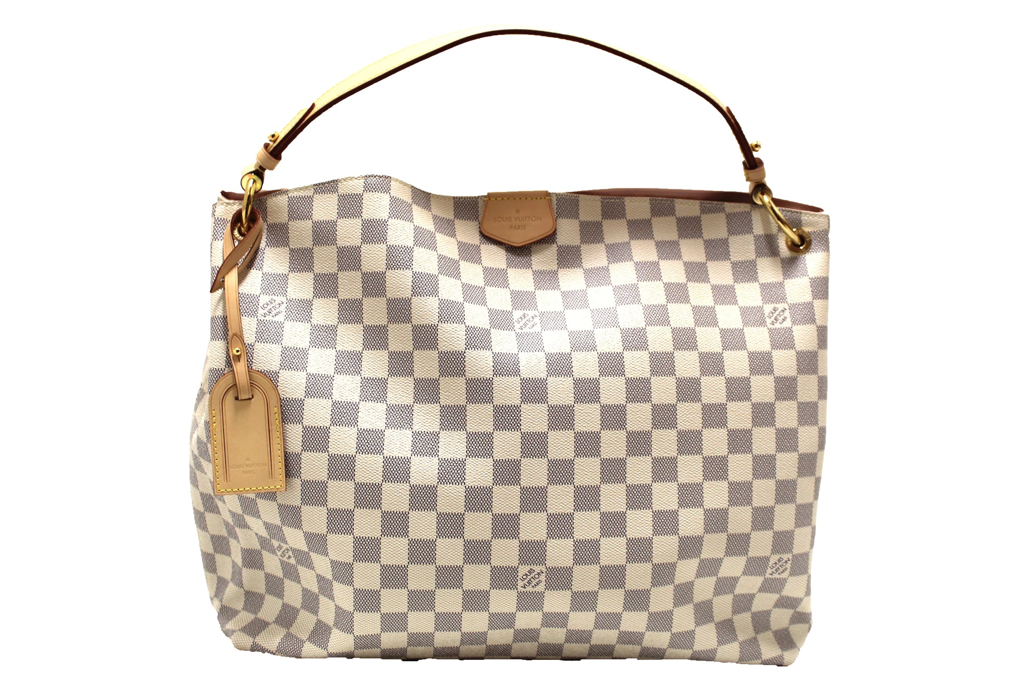 Louis Vuitton Damier Azur Graceful MM Hobo Shoulder Bag
