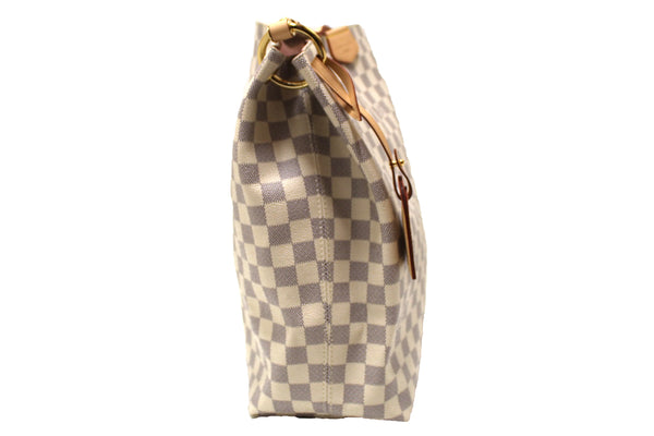 Louis Vuitton Damier Azur Graceful MM Hobo Shoulder Bag
