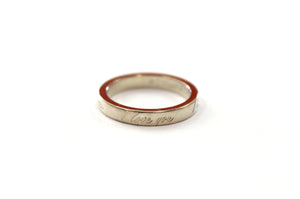Tiffany & Co. Sterling Silver I love you script band ring size 4.5