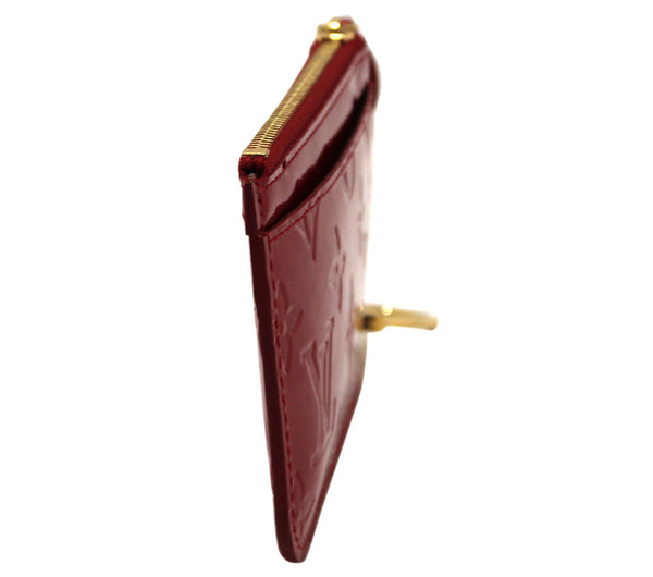 新的路易威登紅色vernis皮革pochette cle鑰匙袋盒