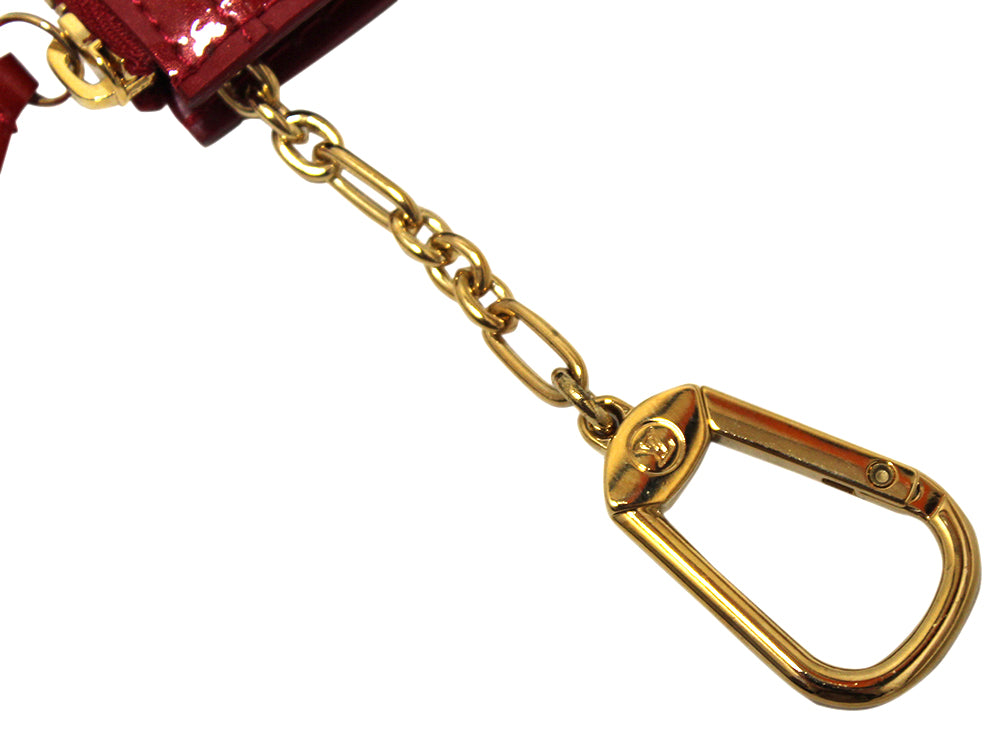 Louis Vuitton Bordeaux Monogram Vernis Pochette Cles NM Key Pouch Keychain  s214l at 1stDibs