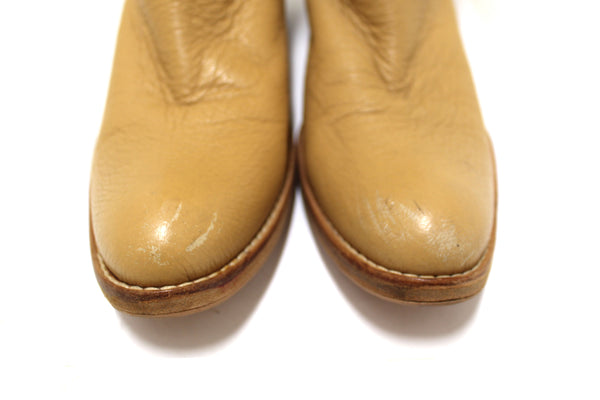 Miu Miu Brown Leather Tall Boots Size 37.5