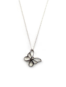 Tiffany & Co. Sterling Silver Butterfly Pendant Necklace