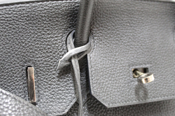 Hermes Black Togo Leather Birkin 30 Handbag