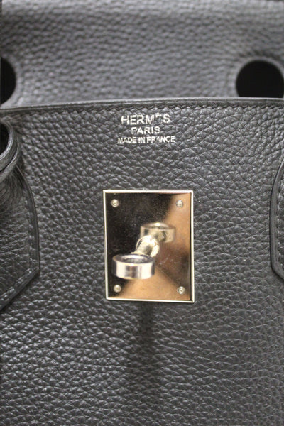 Hermes 黑色 Togo 皮革 Birkin 30 手提包