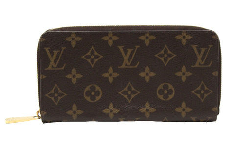 Louis Vuitton Classic Monogram Canvas Zippy with Brown Interior Wallet