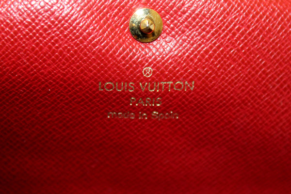 Louis Vuitton Damier Ebene 紅色 Caissa 錢包